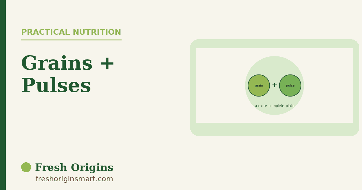 Grains + Pulses: The Everyday Pairing Behind Balanced Vegetarian Meals