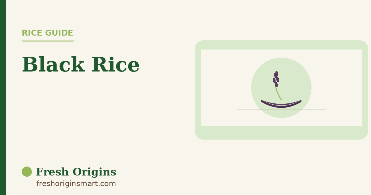 Black Rice: The Heritage Grain with a Deep Purple Hue