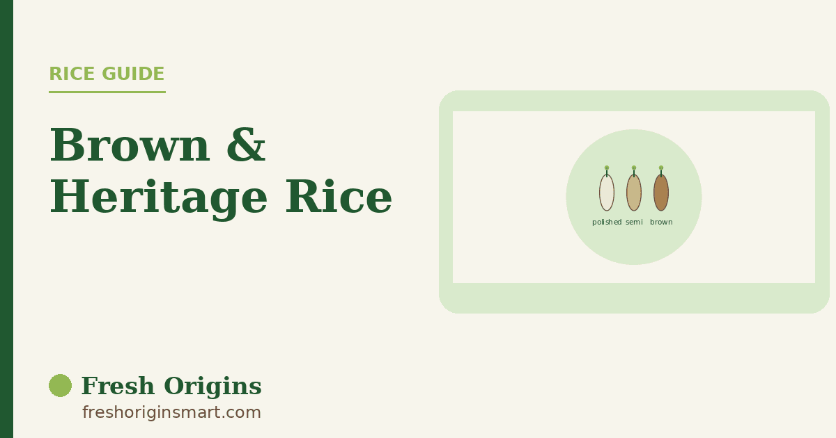 Brown & Heritage Rice: Understanding Polishing, Bran and Bite